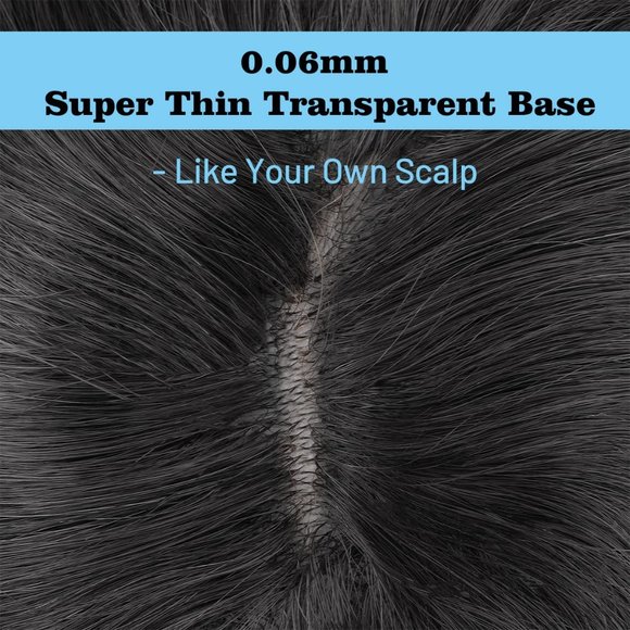 New Men's Toupee, V-Loop, Human Hair - Jet Black - Men's Wig, Hair Piece - Picture 5 of 10
